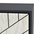 Libra Credenza Abstract 3 Door Cabinet with Bone Inlay